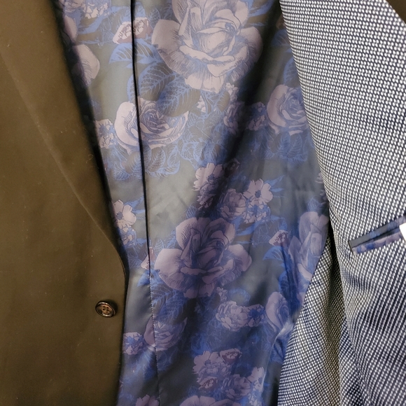 Soul of london Navy and black piqué suit Slim fit Size 48R - Picture 7 of 9